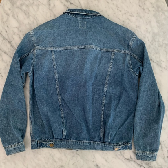Lee x H&M denim jacket classic mid wash with slit pockets size M - Picture 7 of 13